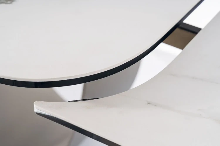 Stół rozkładany Infinity Ceramic 160-240 cm biały amber bianco/brązowy