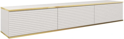 Szafka RTV Oro 175 cm lamele biały