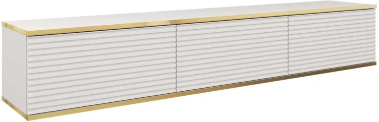 Szafka RTV Oro 175 cm lamele biały