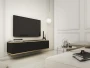 Szafka RTV Oro 135 cm lamele czarny