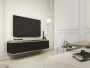 Szafka RTV Oro 135 cm czarny wisząca