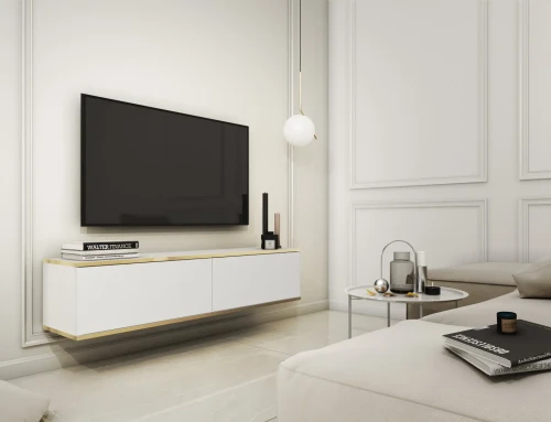 Szafka RTV Oro 135 cm biały