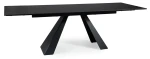 Stół rozkładany Salvadore Ceramic 160-240 cm czarny Sahara Noir/czarny mat