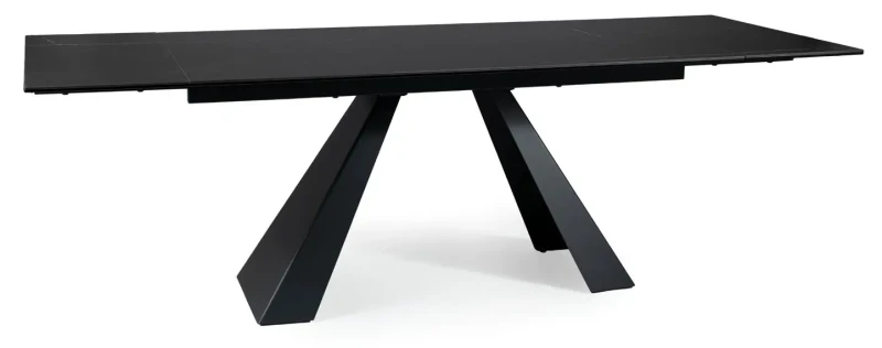 Stół rozkładany Salvadore Ceramic 160-240 cm czarny Sahara Noir/czarny mat