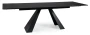 Stół rozkładany Salvadore Ceramic 160-240 cm czarny Sahara Noir/czarny mat