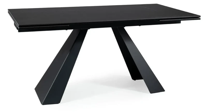 Stół rozkładany Salvadore Ceramic 160-240 cm czarny Sahara Noir/czarny mat