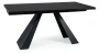 Stół rozkładany Salvadore Ceramic 160-240 cm czarny Sahara Noir/czarny mat