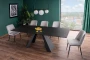 Stół rozkładany Salvadore Ceramic 160-240 cm czarny Sahara Noir/czarny mat