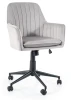 Fotel obrotowy Q-886 Velvet jasny szary Bluvel 03