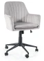 Fotel obrotowy Q-886 Velvet jasny szary Bluvel 03