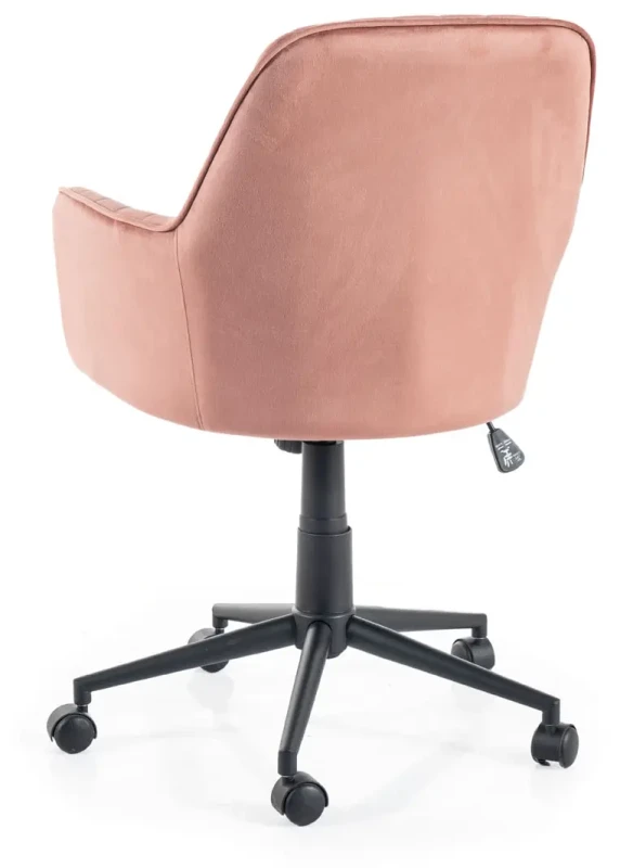 Fotel obrotowy Q-886 Velvet antyczny róż Bluvel 52