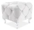 Pufa tapicerowana Hestia K Velvet jasny szary Bluvel 03