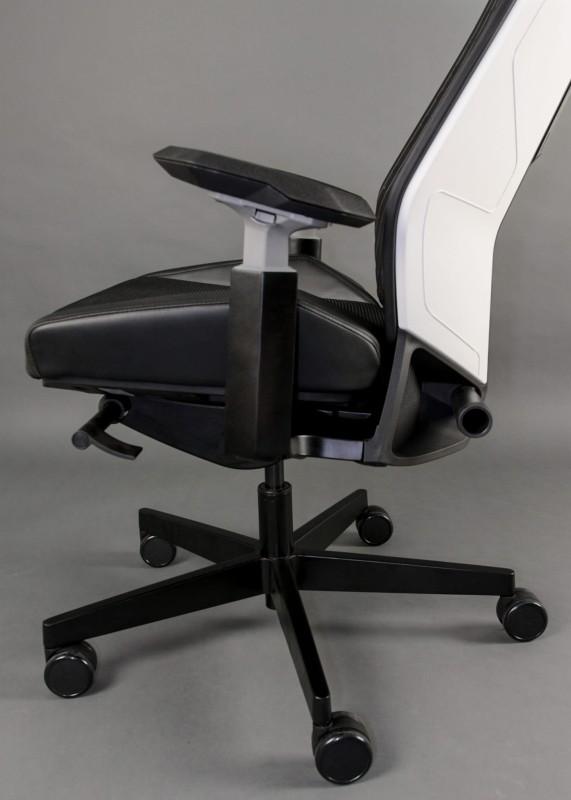 Fotel ergonomiczny do biurka Ronin biały/czarny