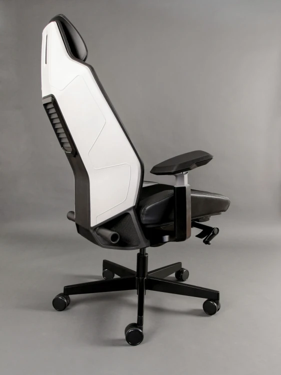 Fotel ergonomiczny do biurka Ronin biały/czarny