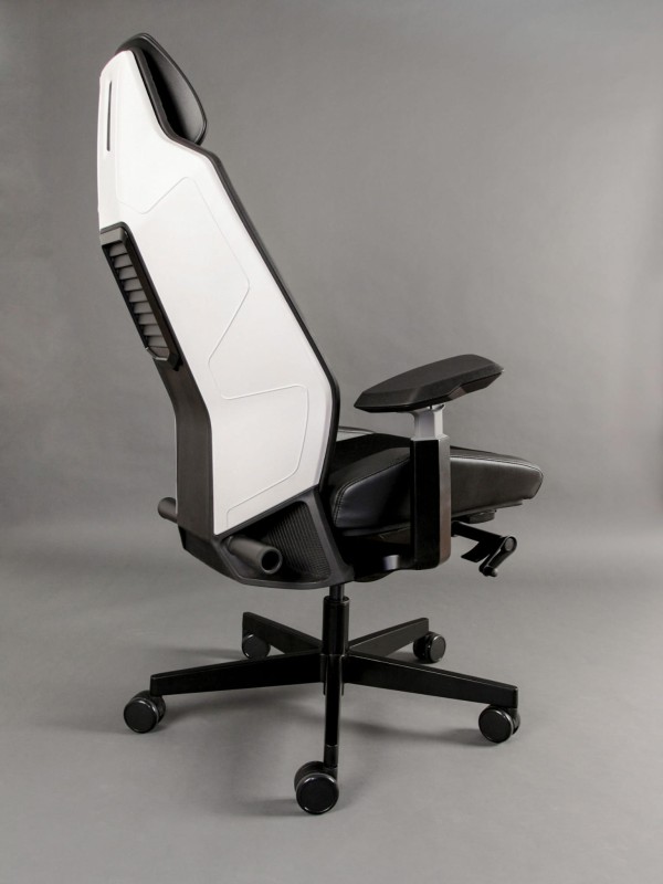 Fotel ergonomiczny do biurka Ronin biały/czarny