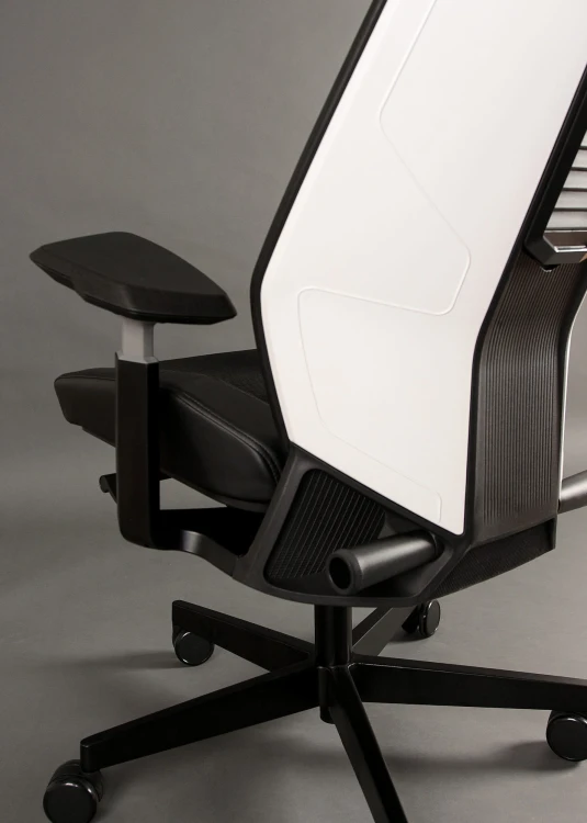 Fotel ergonomiczny do biurka Ronin biały/czarny