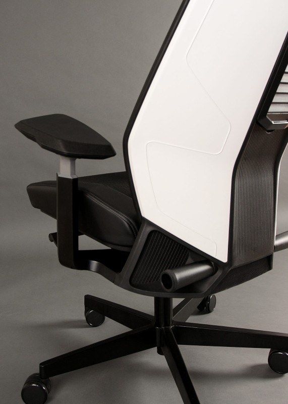 Fotel ergonomiczny do biurka Ronin biały/czarny