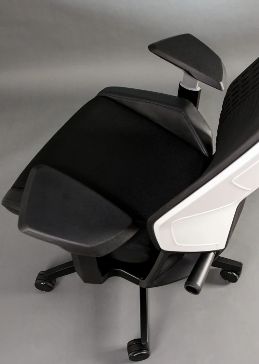 Fotel ergonomiczny do biurka Ronin biały/czarny