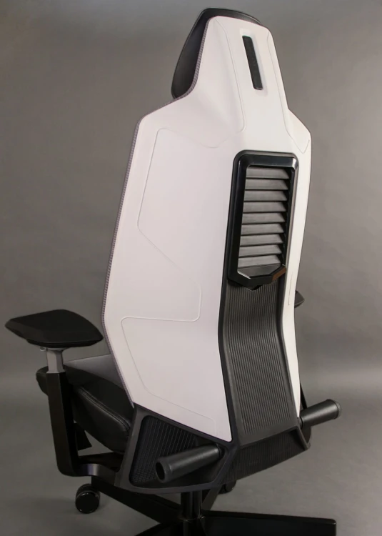 Fotel ergonomiczny do biurka Ronin biały/szary