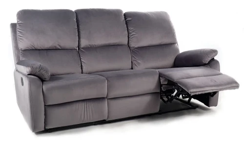 Sofa rozkładana Spencer 3 Velvet szara Bluvel 14