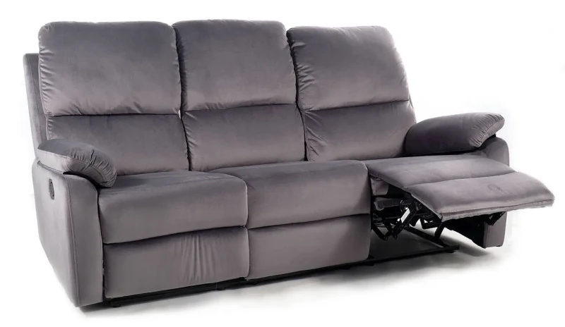 Sofa rozkładana Spencer 3 Velvet szara Bluvel 14