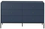 Komoda Mono 6 szuflad granat
