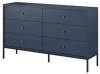 Komoda Mono 6 szuflad granat