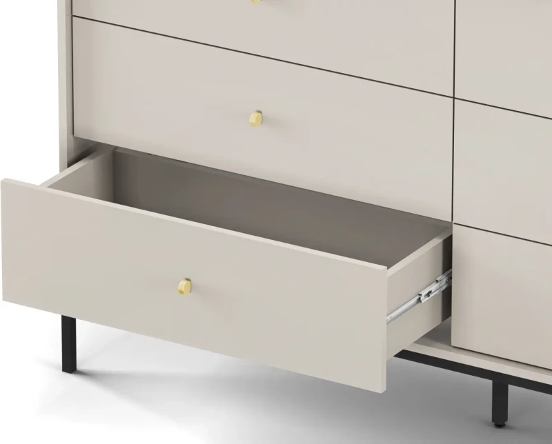 Komoda Mono beżowa z szufladami