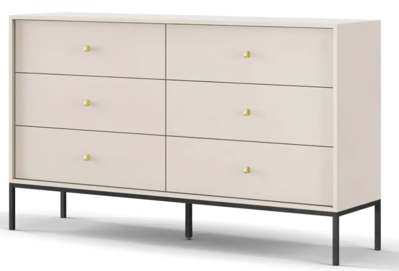 Komoda Mono beżowa z szufladami