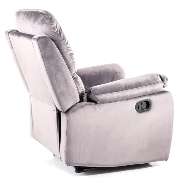 Fotel rozkładany Spencer 1 Velvet szary Bluvel 14