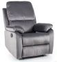 Fotel rozkładany Spencer 1 Velvet szary Bluvel 14