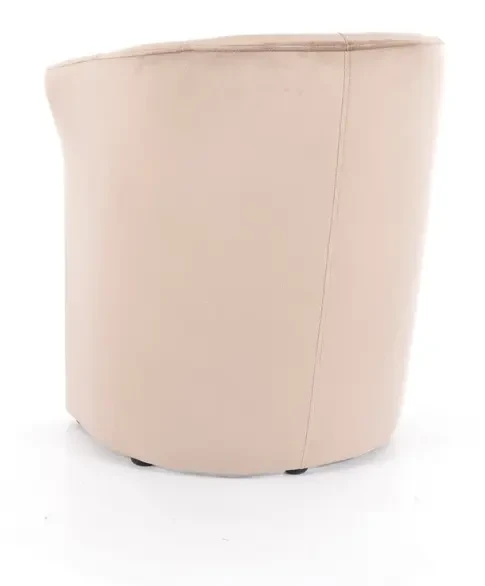 Fotel TM-1 Velvet ciemnobeżowy
