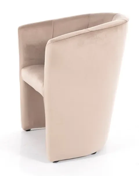 Fotel TM-1 Velvet ciemnobeżowy
