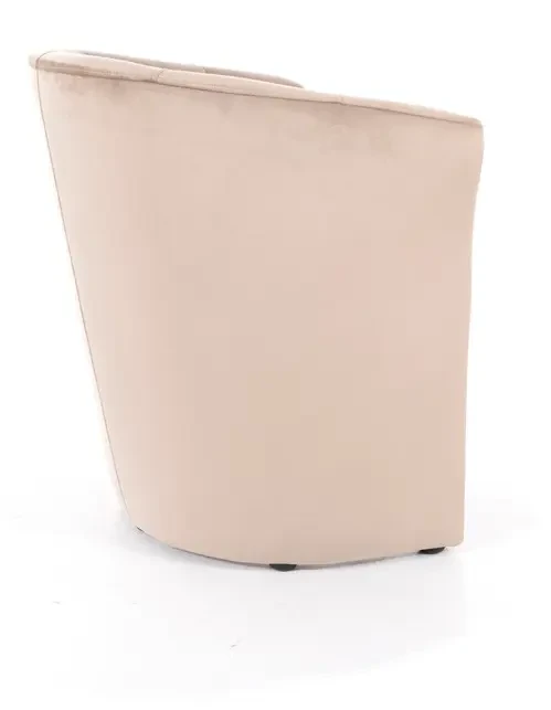 Fotel TM-1 Velvet ciemnobeżowy