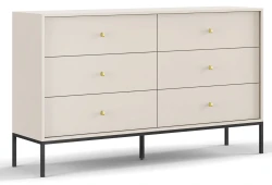 Komoda Mono 154 cm z szufladami beż piaskowy