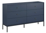 Komoda Mono 154 cm z szufladami granatowa