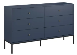 Komoda Mono 154 cm z szufladami granatowa