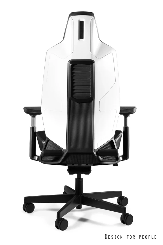 Fotel ergonomiczny do biurka Ronin elastomer/biały/siatka szary