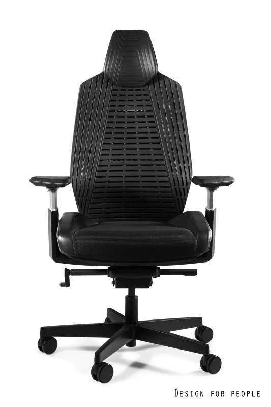 Fotel ergonomiczny do biurka Ronin elastomer/czarny/siatka czarny