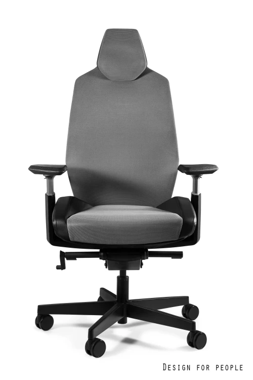 Fotel ergonomiczny do biurka Ronin biały/siatka szary