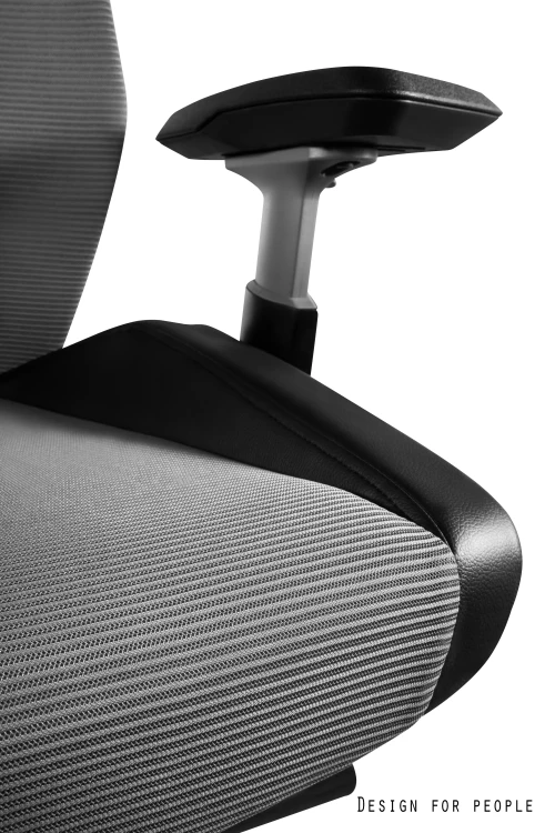 Fotel ergonomiczny do biurka Ronin biały/siatka szary