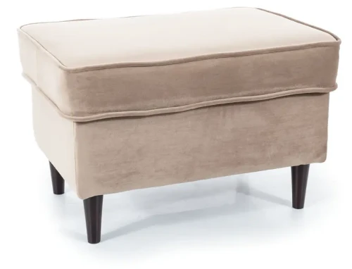 Podnóżek tapicerowany Ron Velvet ciemny beż Bluvel 40