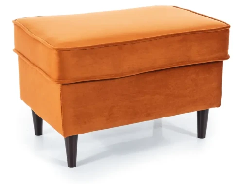 Podnóżek tapicerowany Ron Velvet cynamon Bluvel 4215