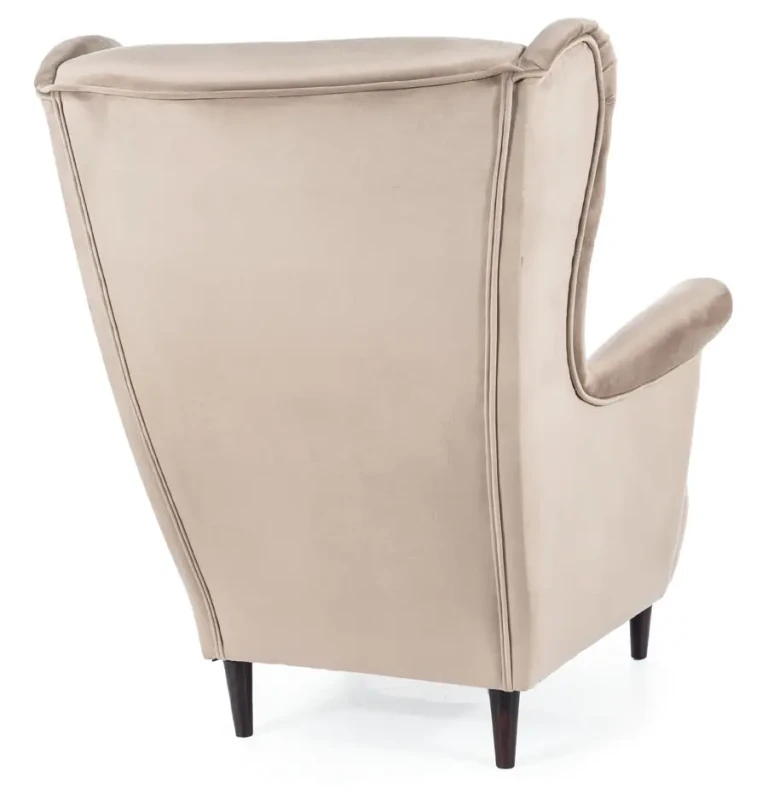 Fotel uszak Lord Velvet ciemny beż Bluvel 40