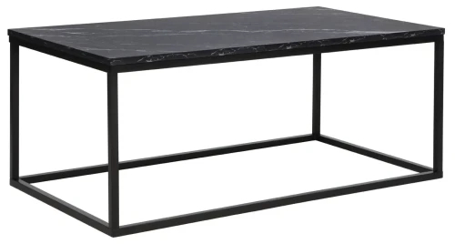 Ława Rossi A 110x60 cm czarny efekt marmuru/czarny