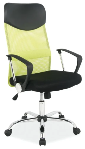 Fotel obrotowy Q-025 zielony/czarny