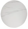 Stół okrągły Talia 120 cm biały/czarny
