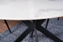 Stół okrągły Talia 120 cm biały/czarny