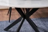 Stół okrągły Talia 120 cm biały/czarny