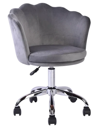Fotel obrotowy Rose Velvet szary Bluvel 14